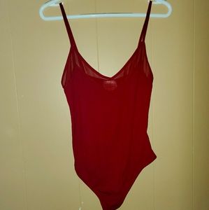 Red body suit
